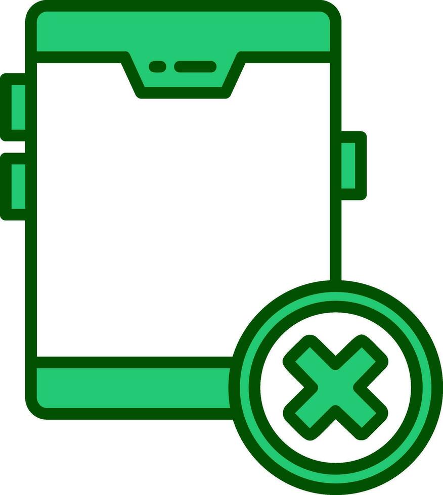 No Cellphone Vector Icon