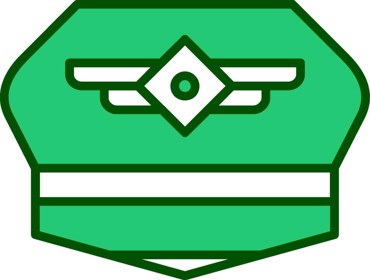 Pilot Hat Vector Icon