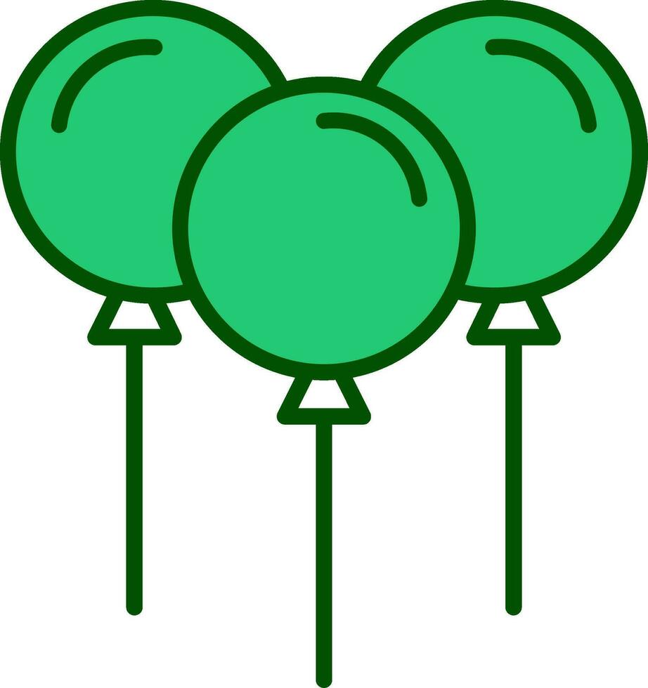 icono de vector de globos