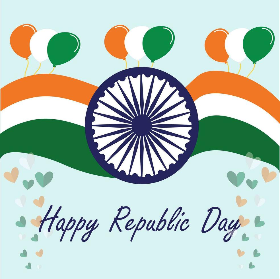 Happy Indian Republic Day Poster vector