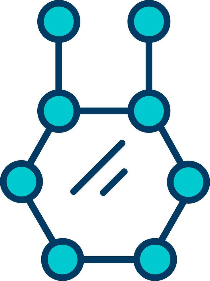 icono de vector de molécula