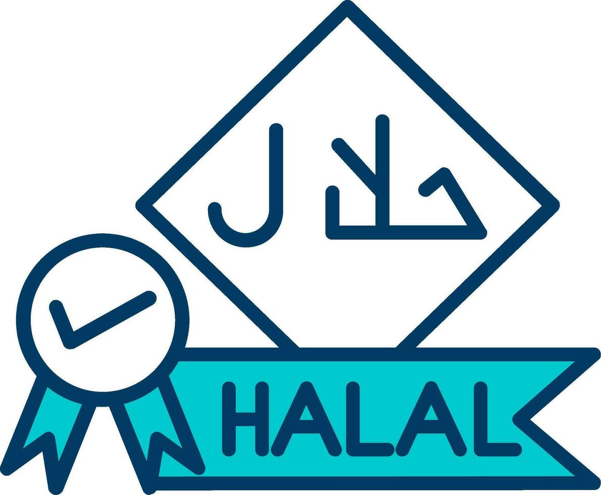 icono de vector halal