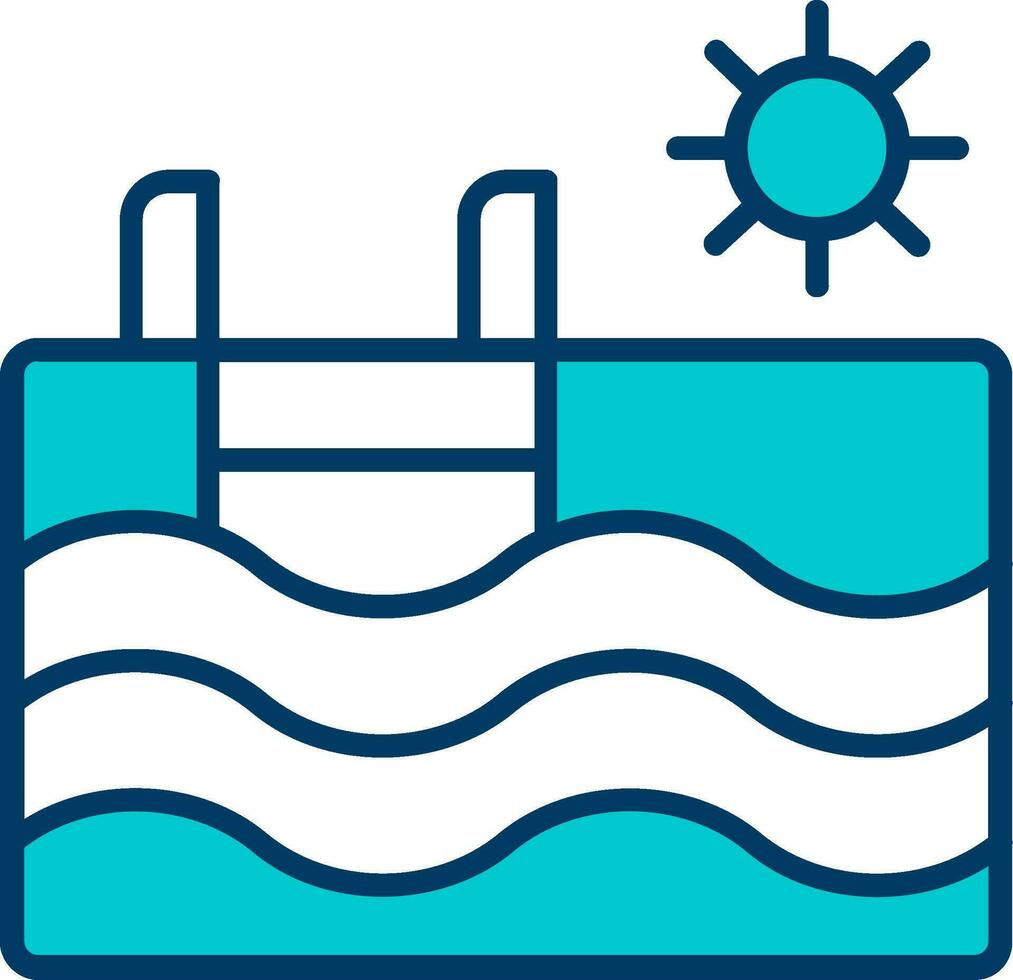 icono de vector de piscina