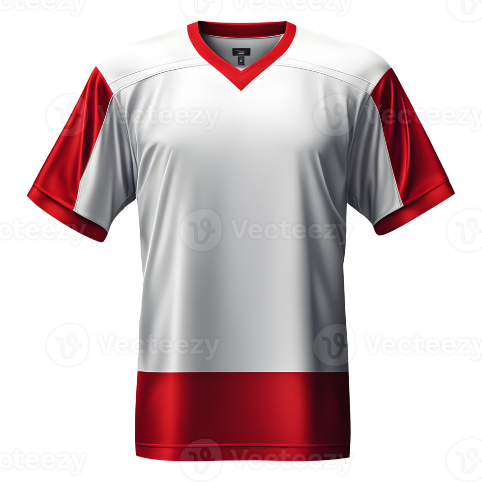 AI generated Sport jersey uniforms, isolated on transparent background. png