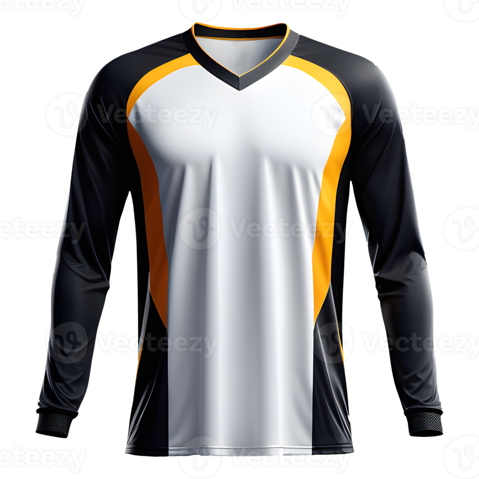 AI generated Sport jersey uniforms, isolated on transparent background. png