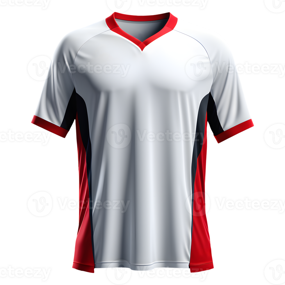 ai generado deporte jersey uniformes, aislado en transparente antecedentes. png