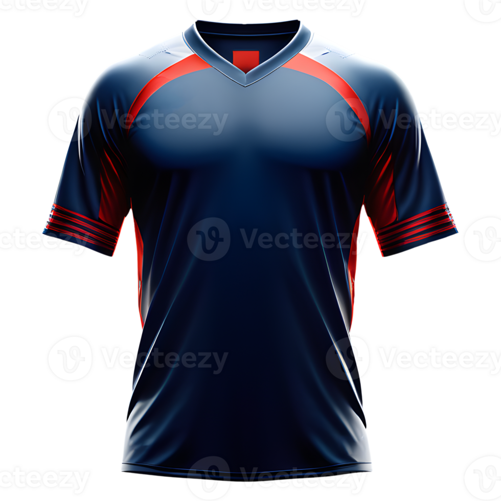 AI generated Sport jersey uniforms, isolated on transparent background. png