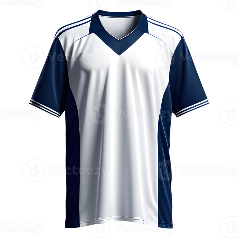 AI generated Sport jersey uniforms, isolated on transparent background. png