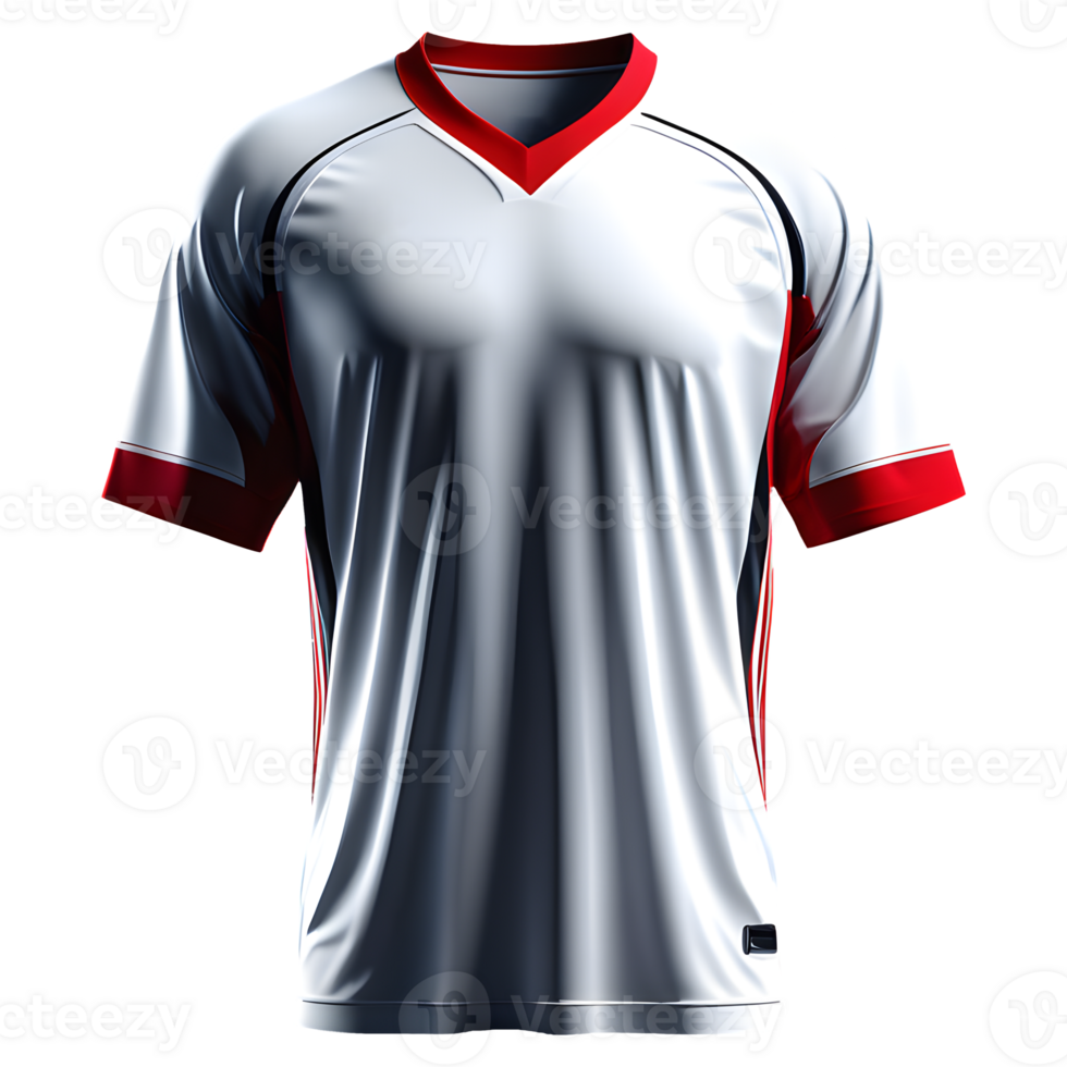 AI generated Sport jersey uniforms, isolated on transparent background. png