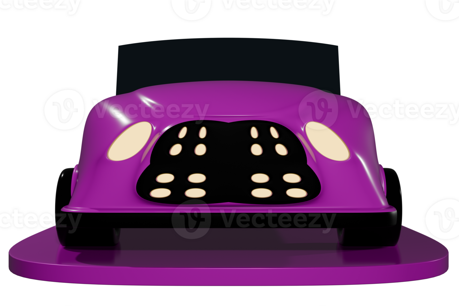 3d auto cabriolet viola lilla png