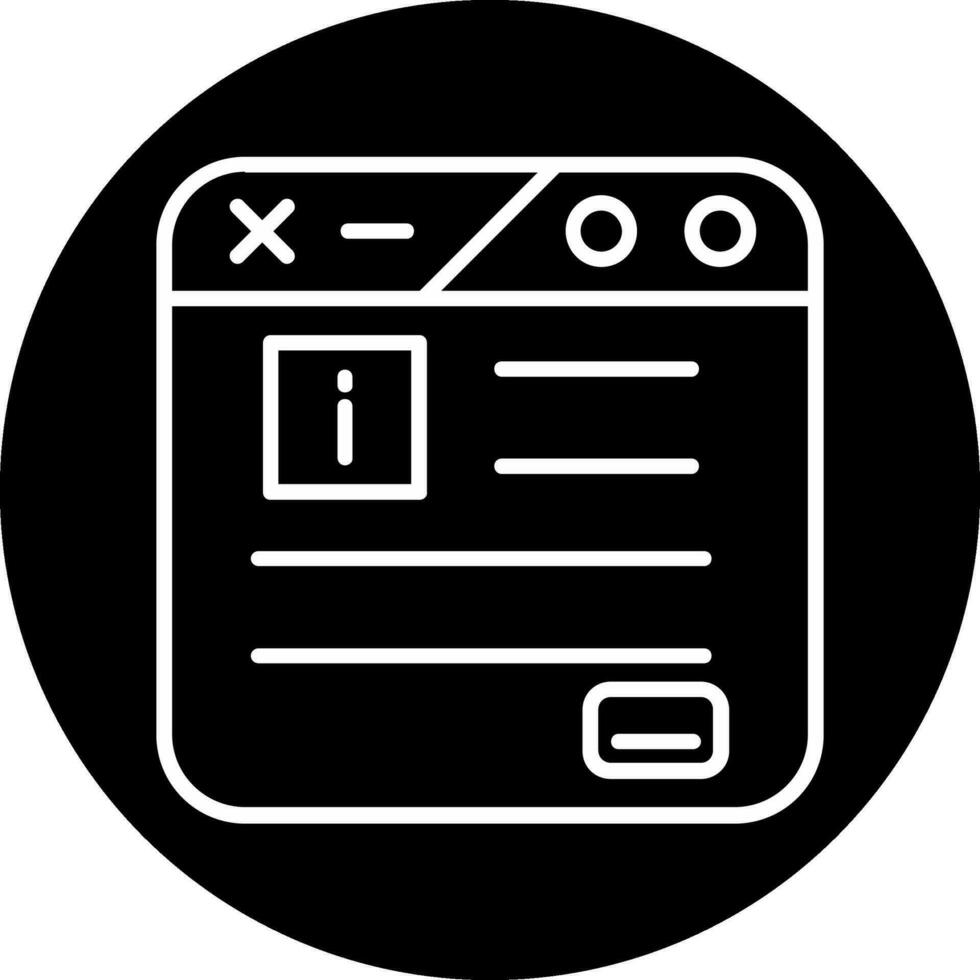 icono de vector de información