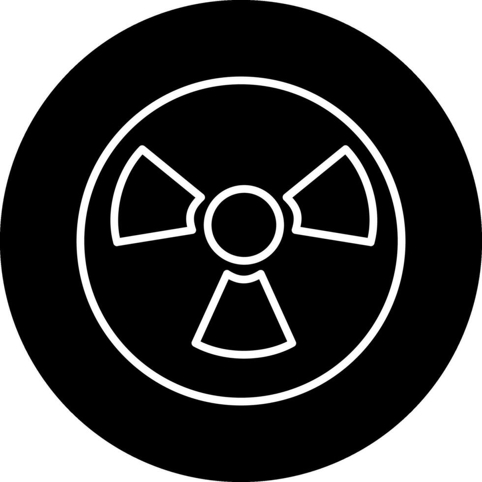 icono de vector de radiación