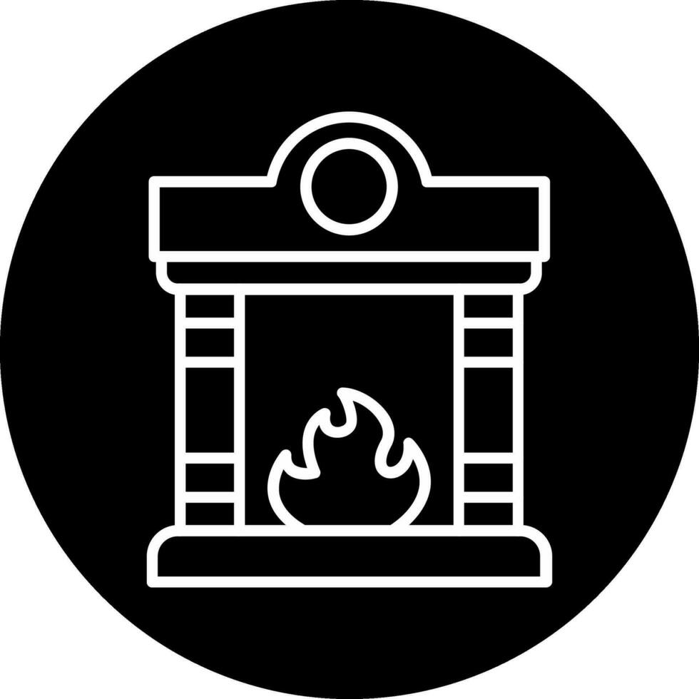 Fireplace Vector Icon