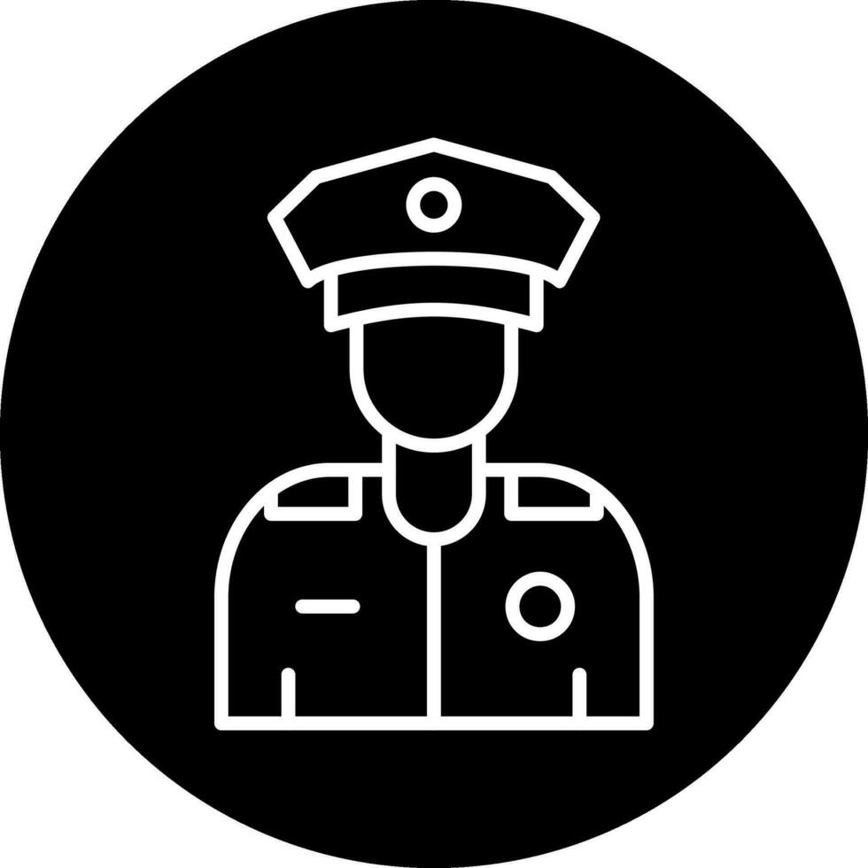 icono de vector de policía