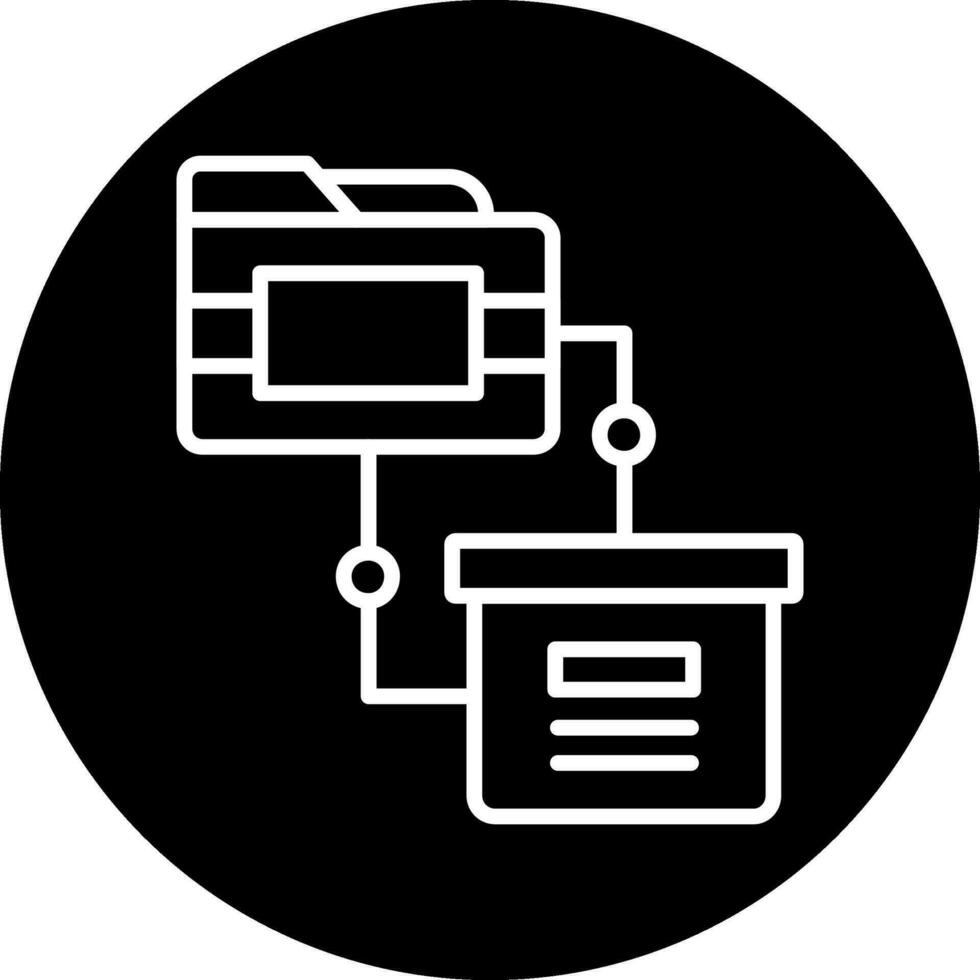 icono de vector de transferencia de datos