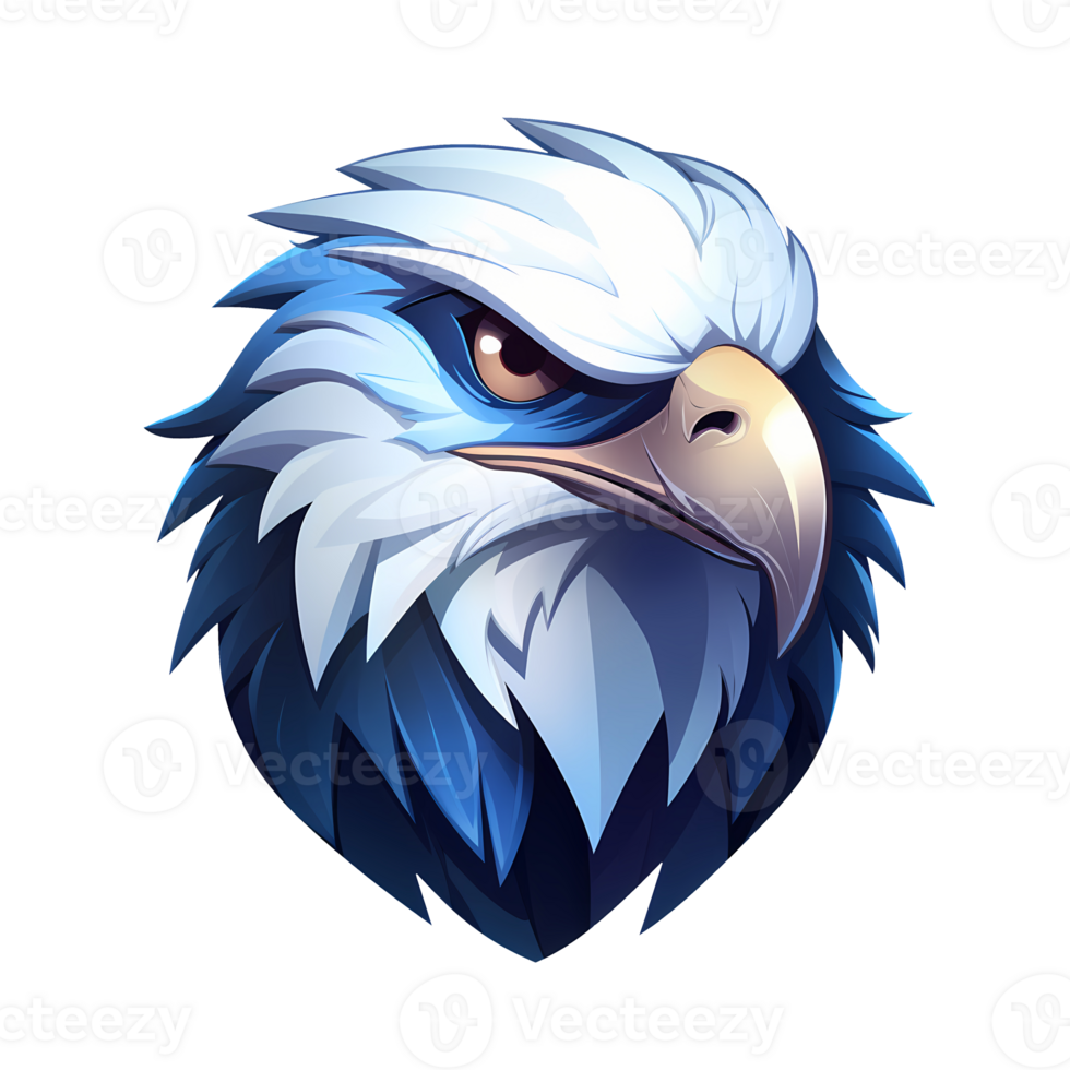 AI generated cute eagle art illustrations for stickers, tshirt design, poster etc png
