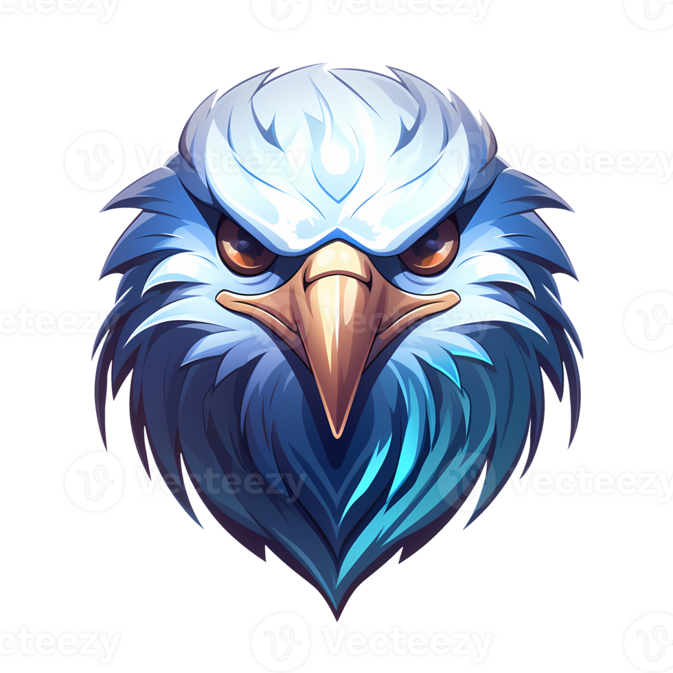AI generated cute eagle art illustrations for stickers, tshirt design