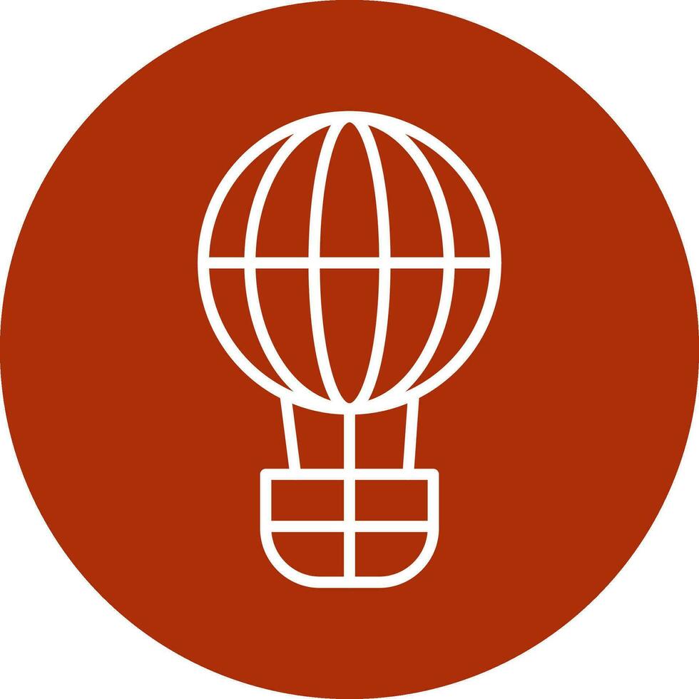 Hot Air Balloon Vector Icon