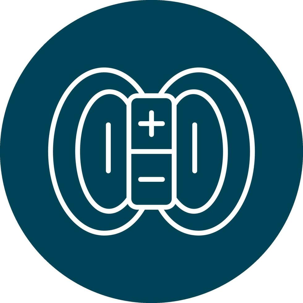 Magnetic Field Vector Icon