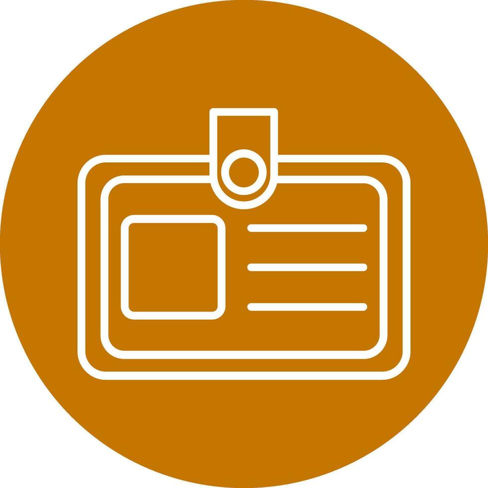 Identification Card Vector Icon