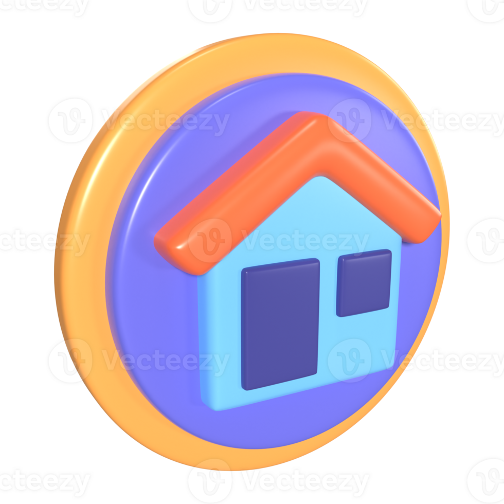 Homepage 3D Illustration Icon png