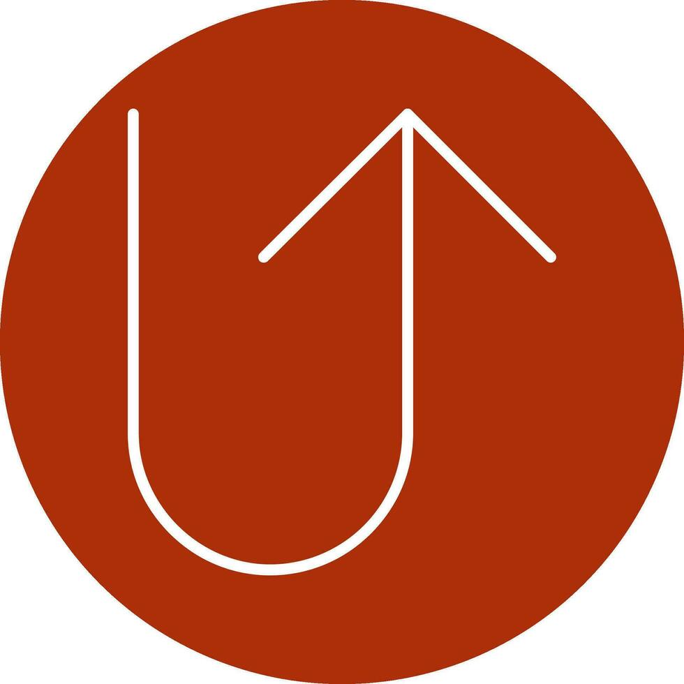 U Turn Vector Icon