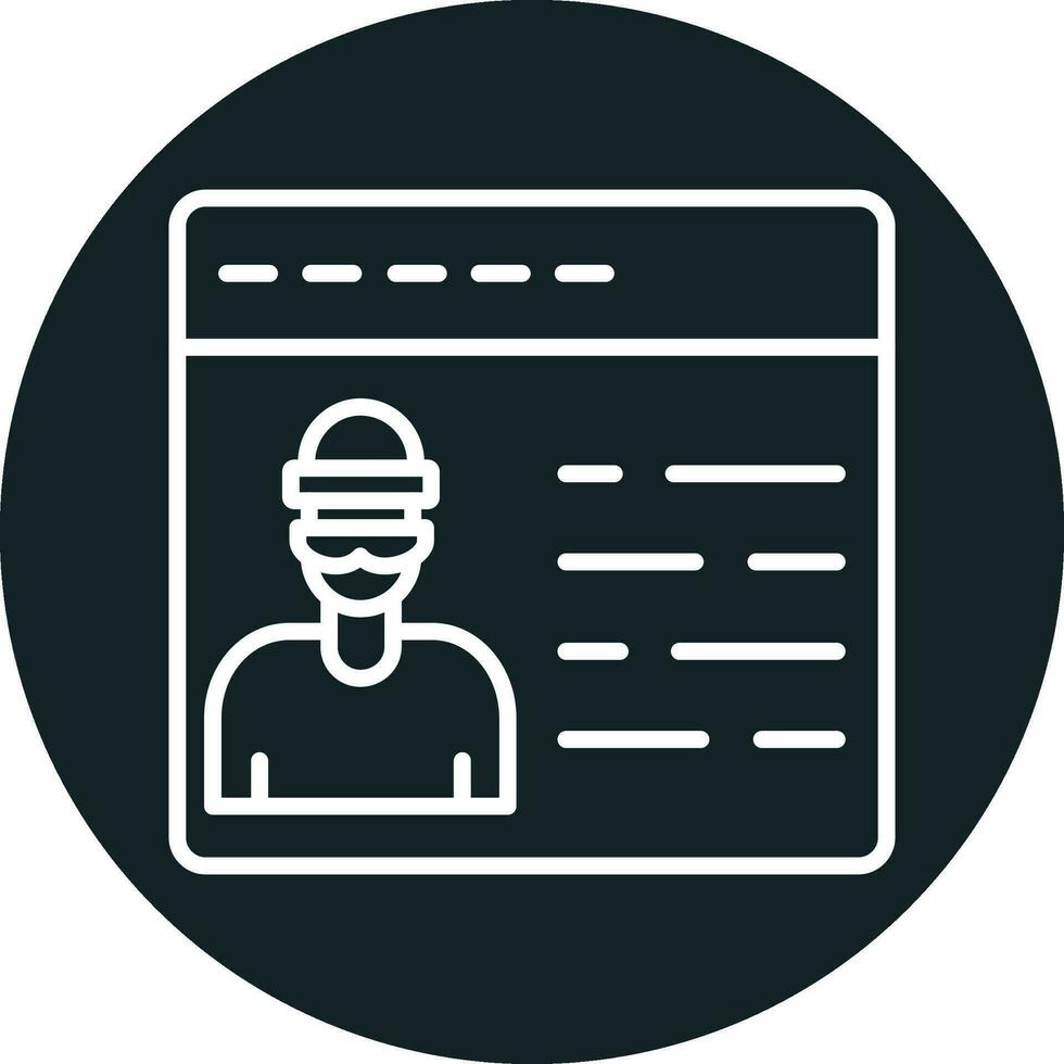 Criminal Database Vector Icon