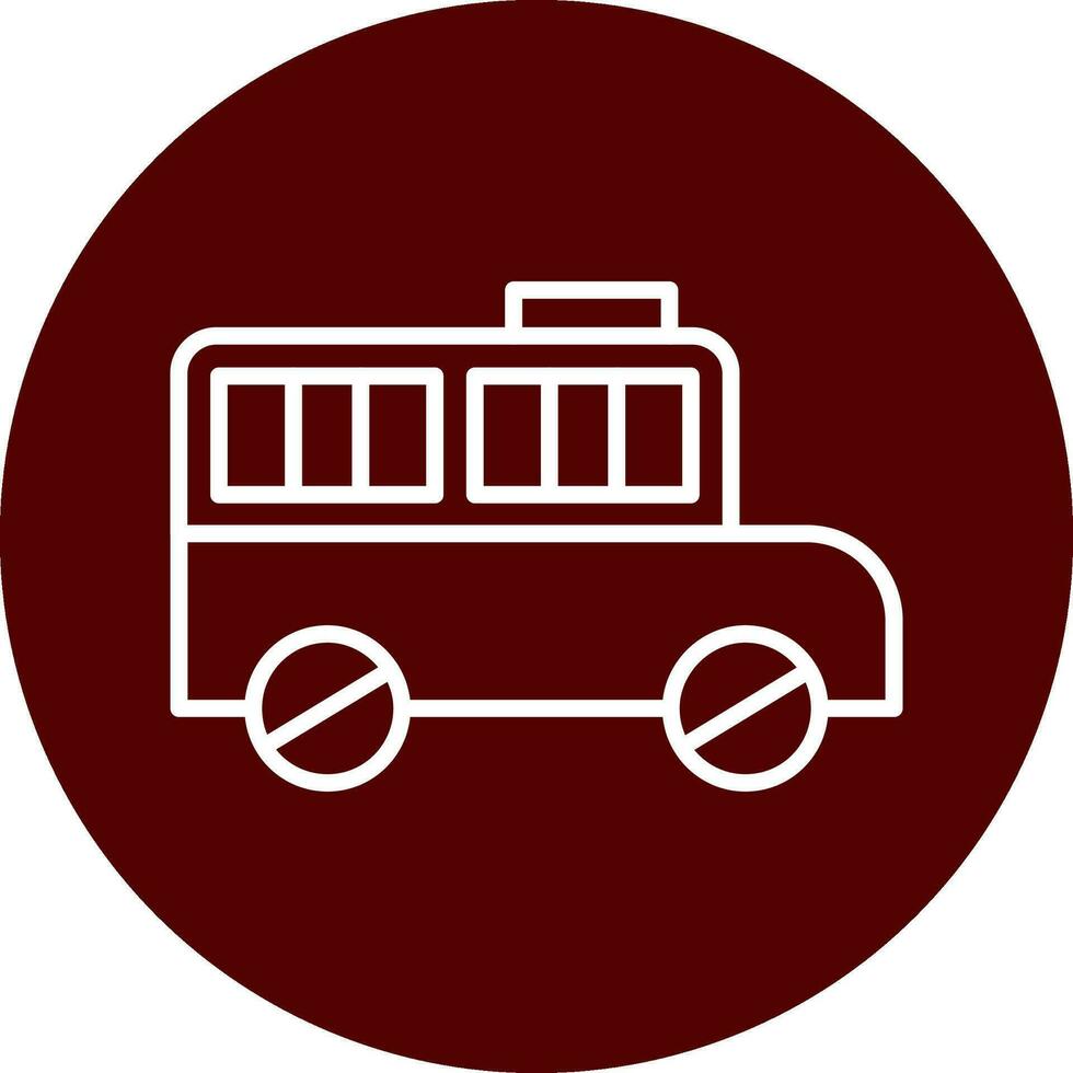 prisión autobús vector icono