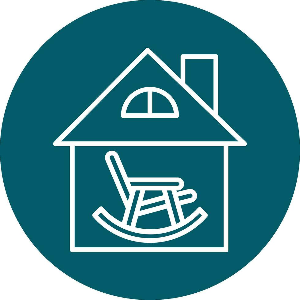 Retirement Home Vector Icon