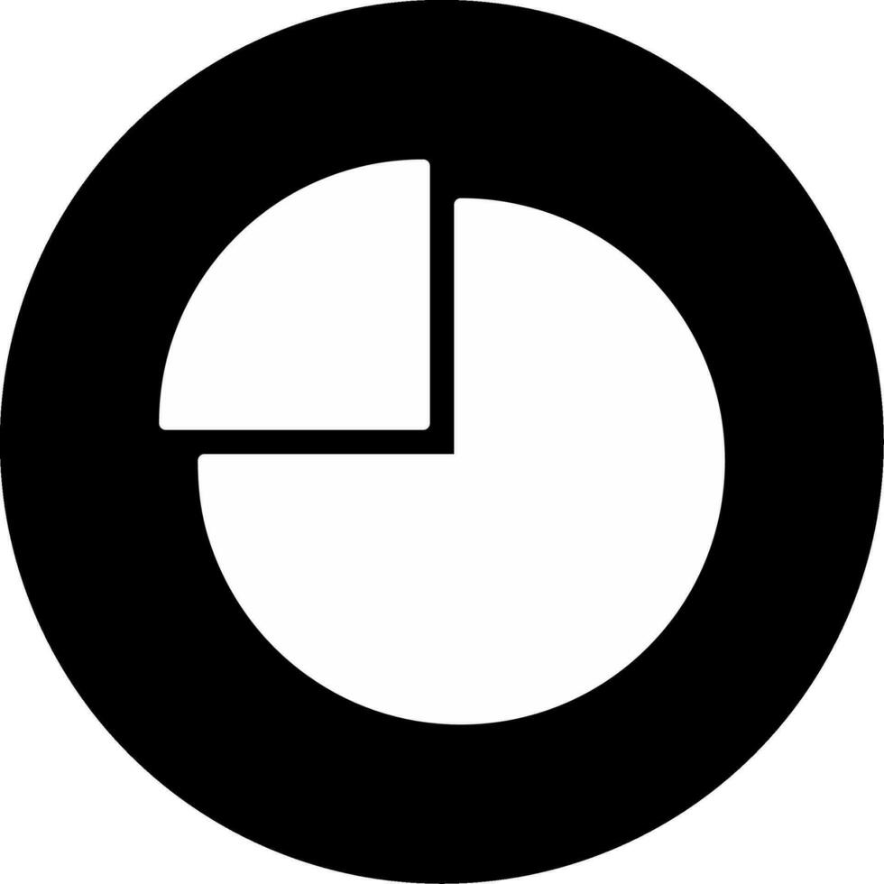 icono de vector de gráfico circular