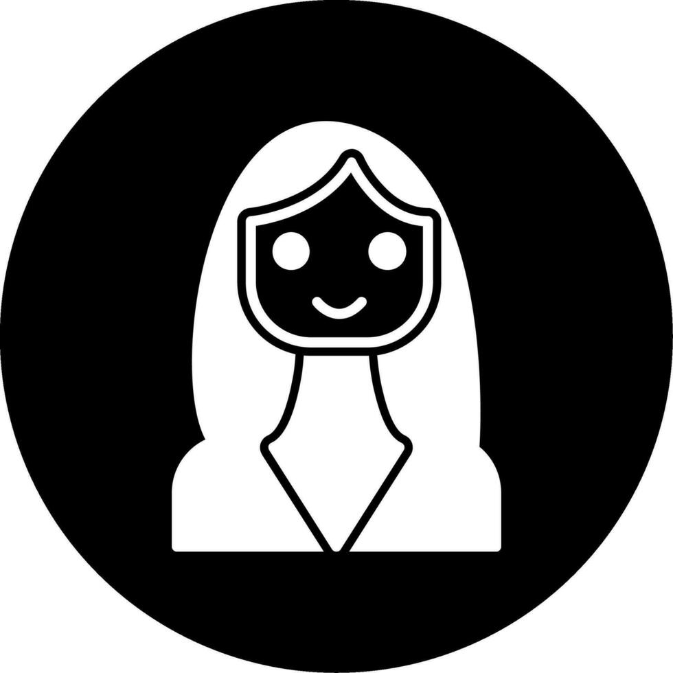 icono de vector de mujer