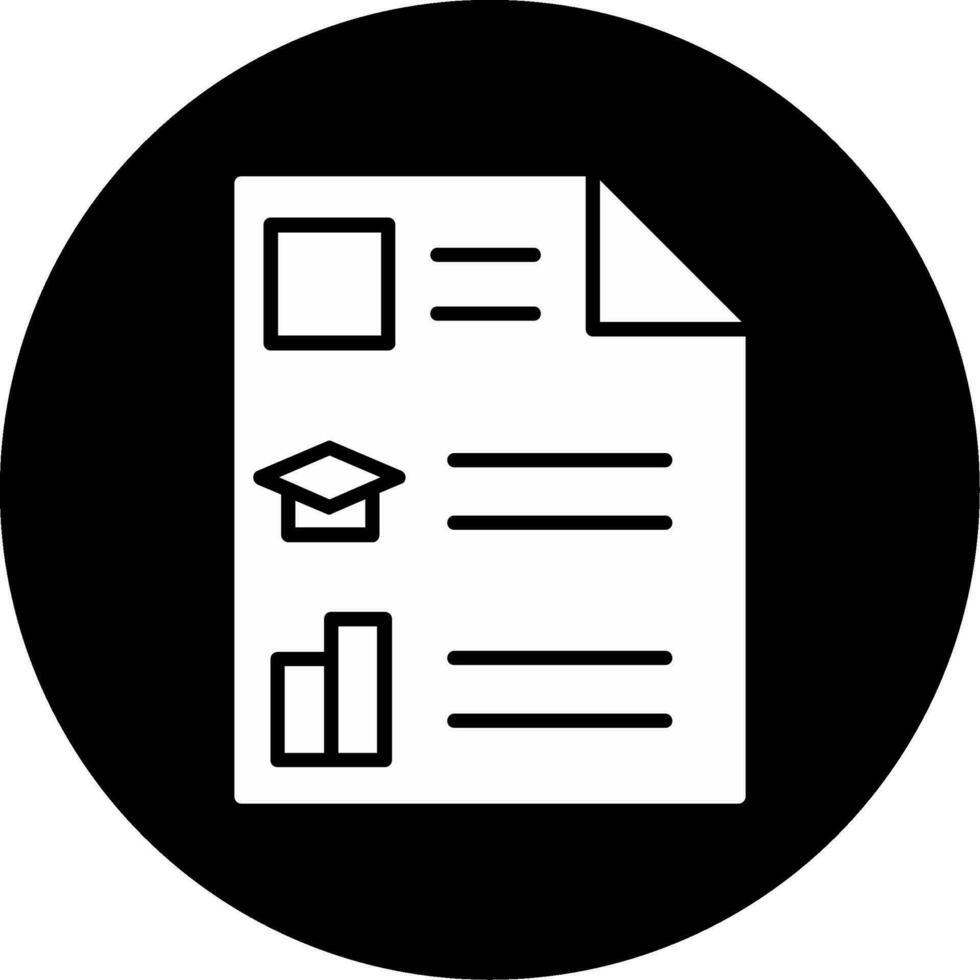 Curriculum Vitae Vector Icon