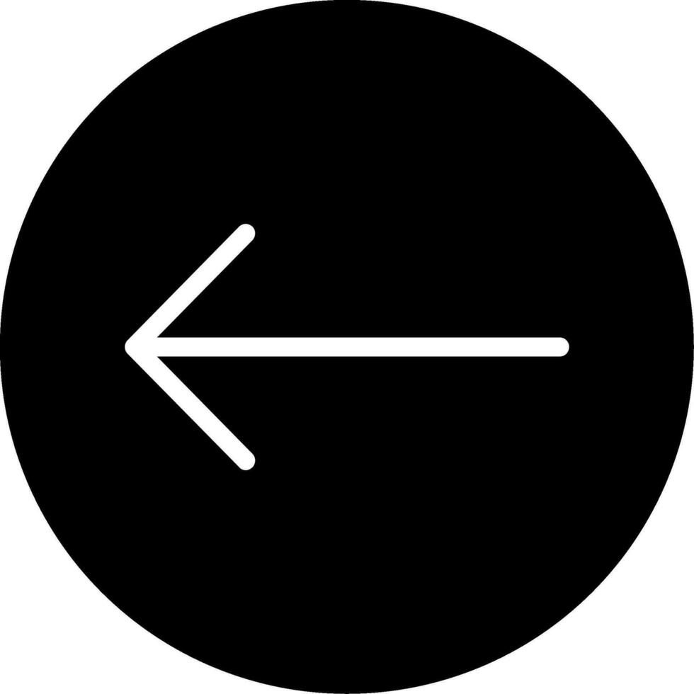 Left Arrow Vector Icon