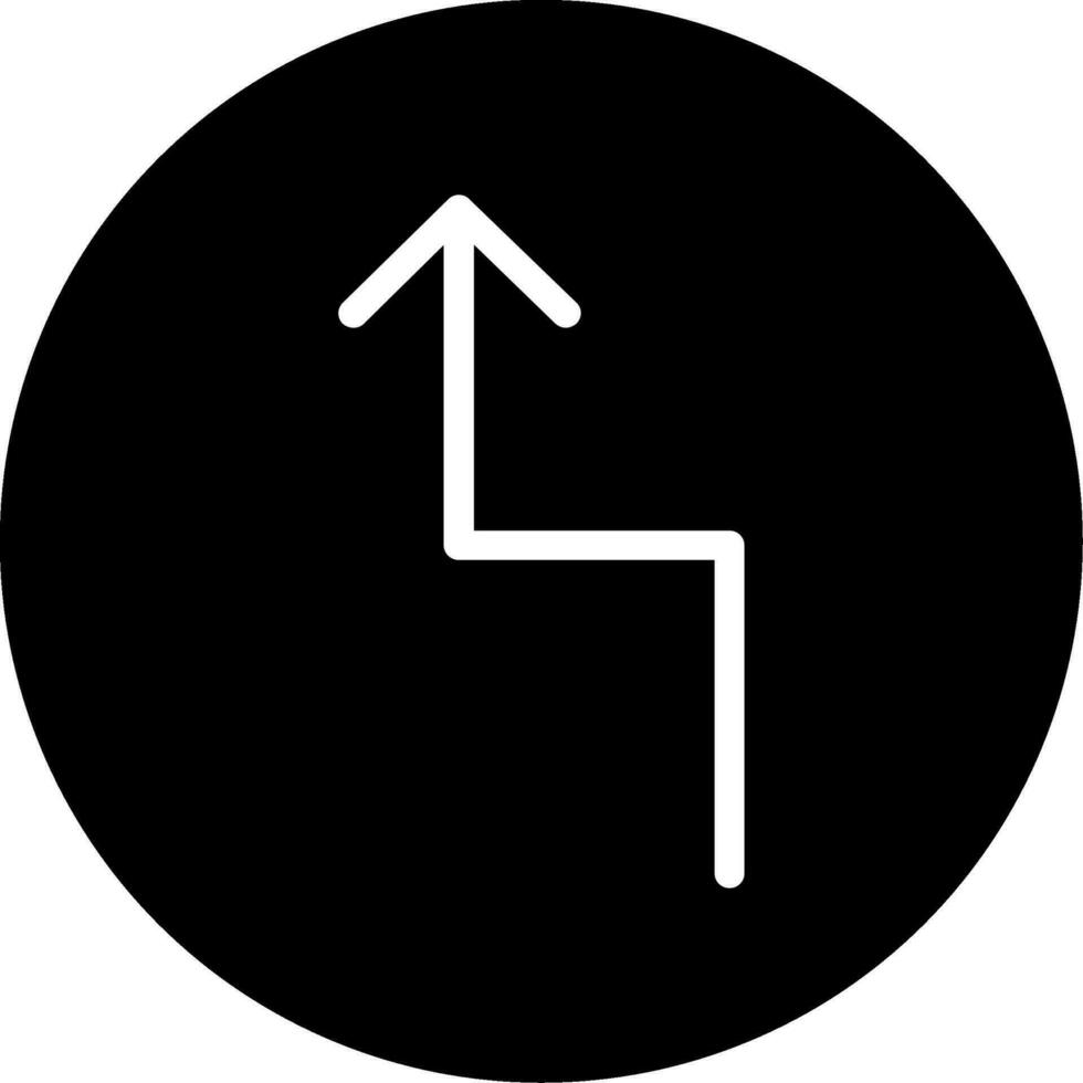 Zigzag Arrow Vector Icon