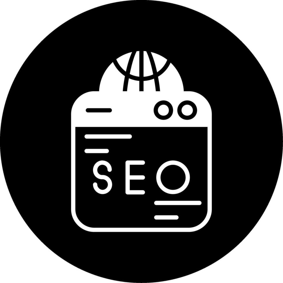 icono de vector de seo