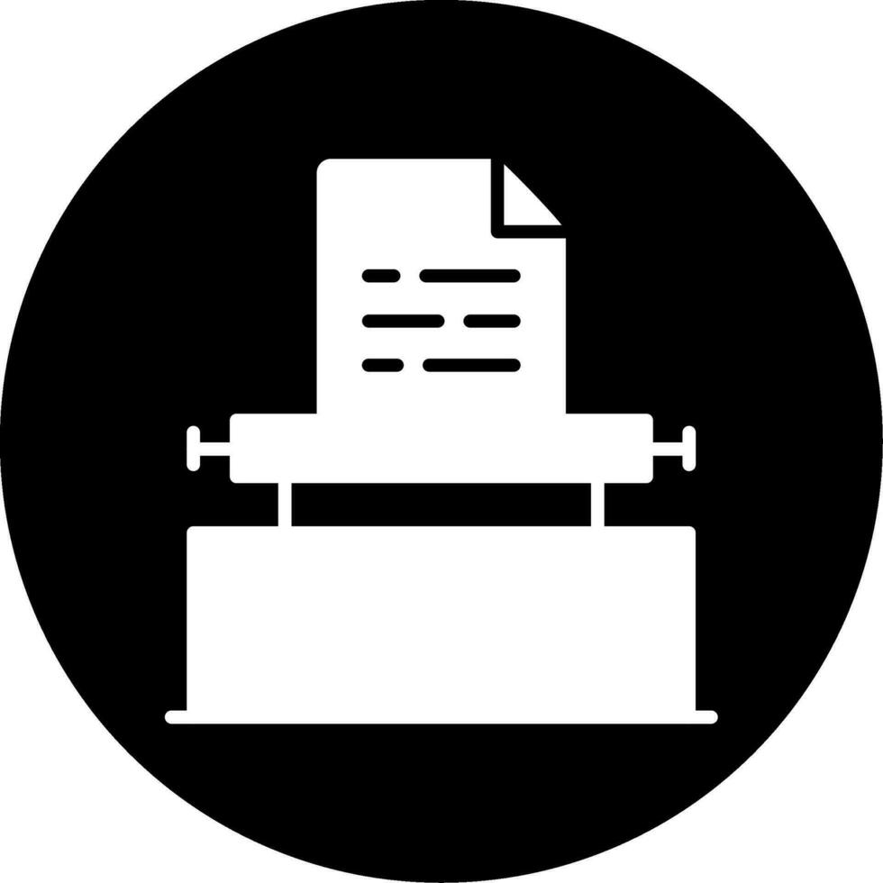 icono de vector de máquina de escribir