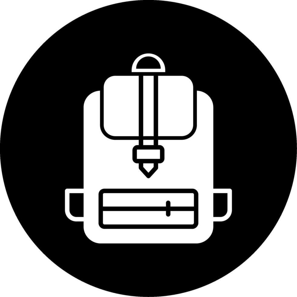 icono de vector de mochila