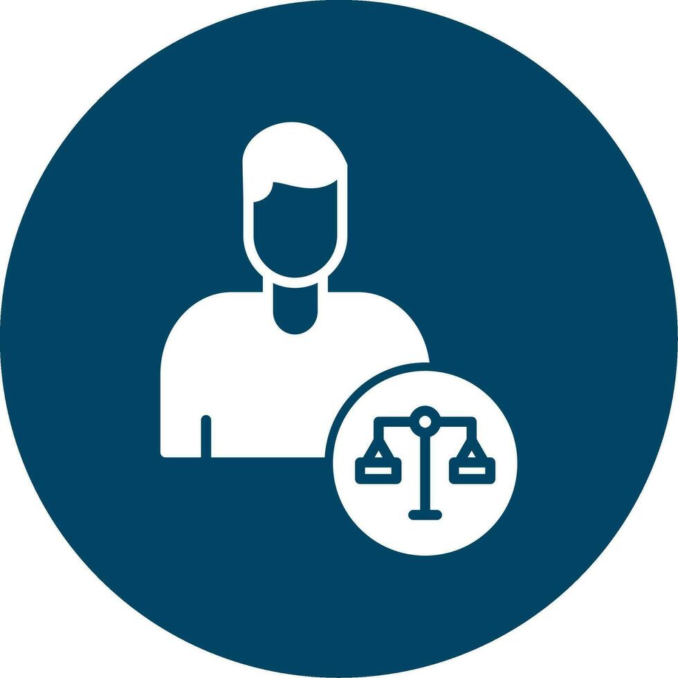 Lawyer Vector Icon