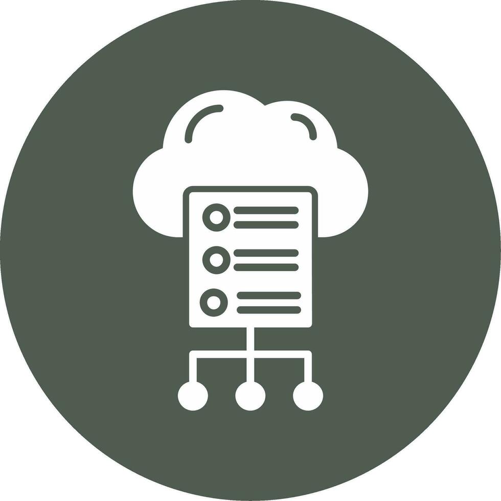 Cloud Server Vector Icon