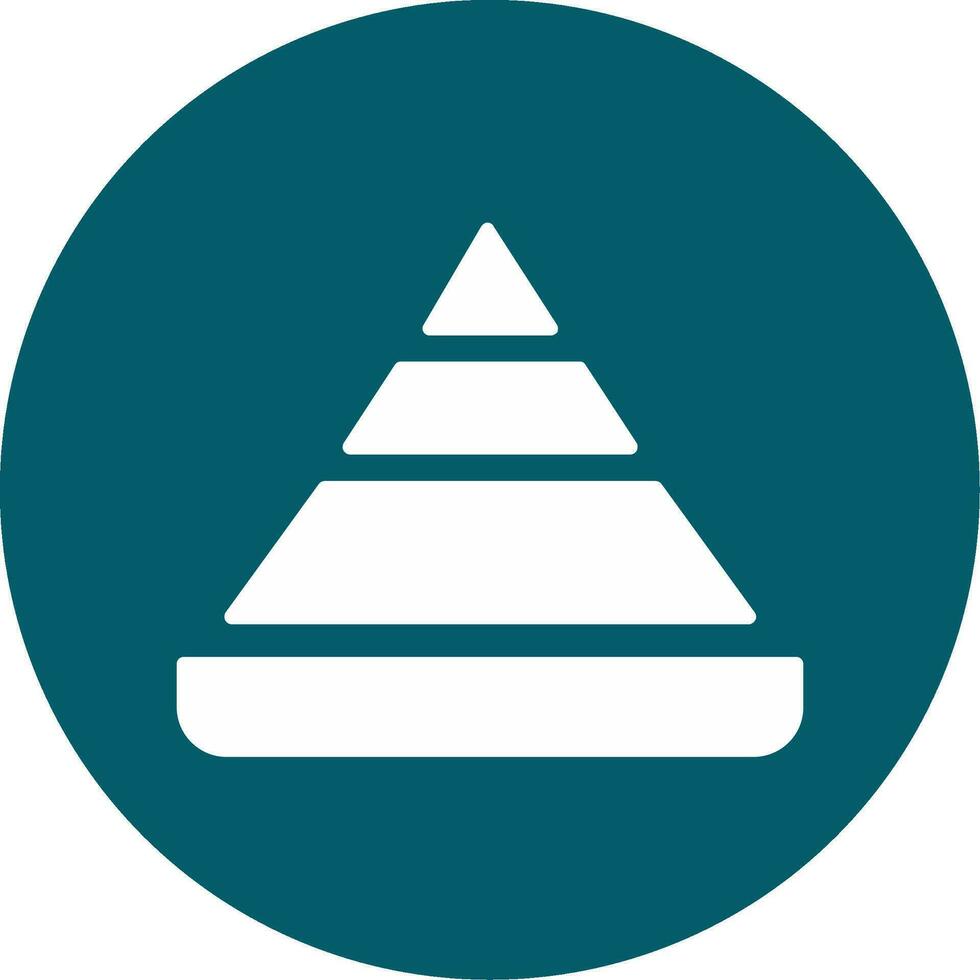Pyramid Chart Vector Icon