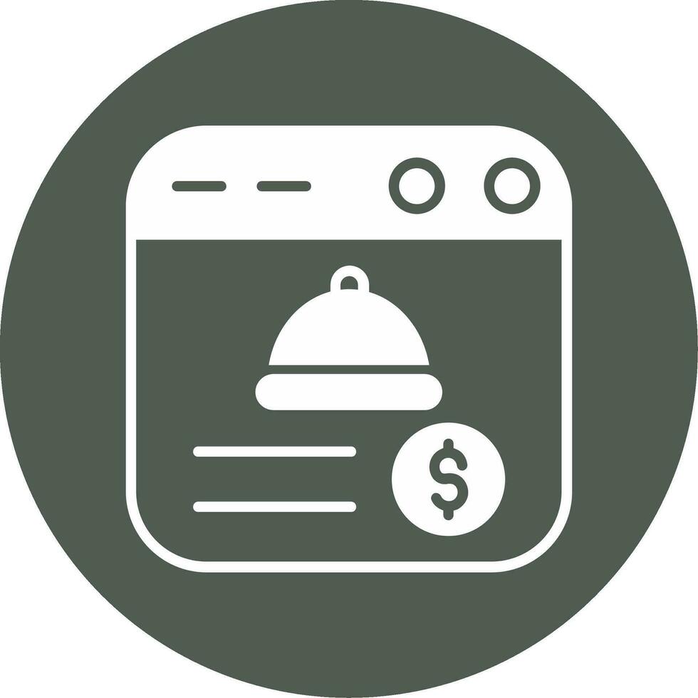 Online Food Order Vector Icon