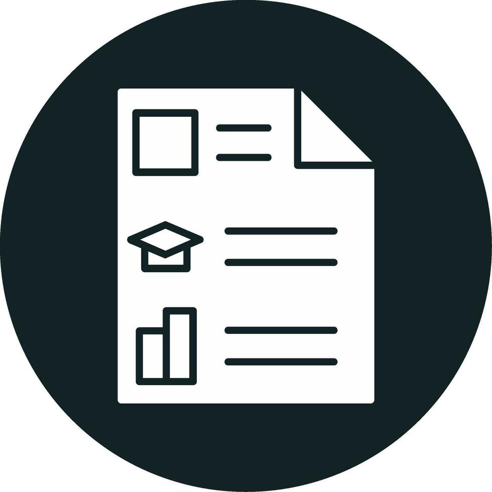 Curriculum Vitae Vector Icon