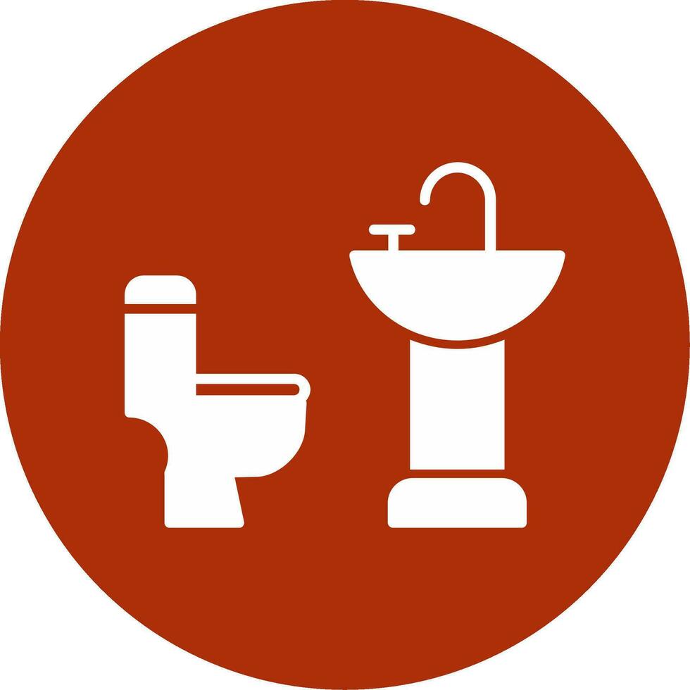 icono de vector de baño