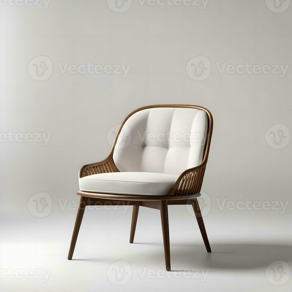 AI generated White Modern Chair photo