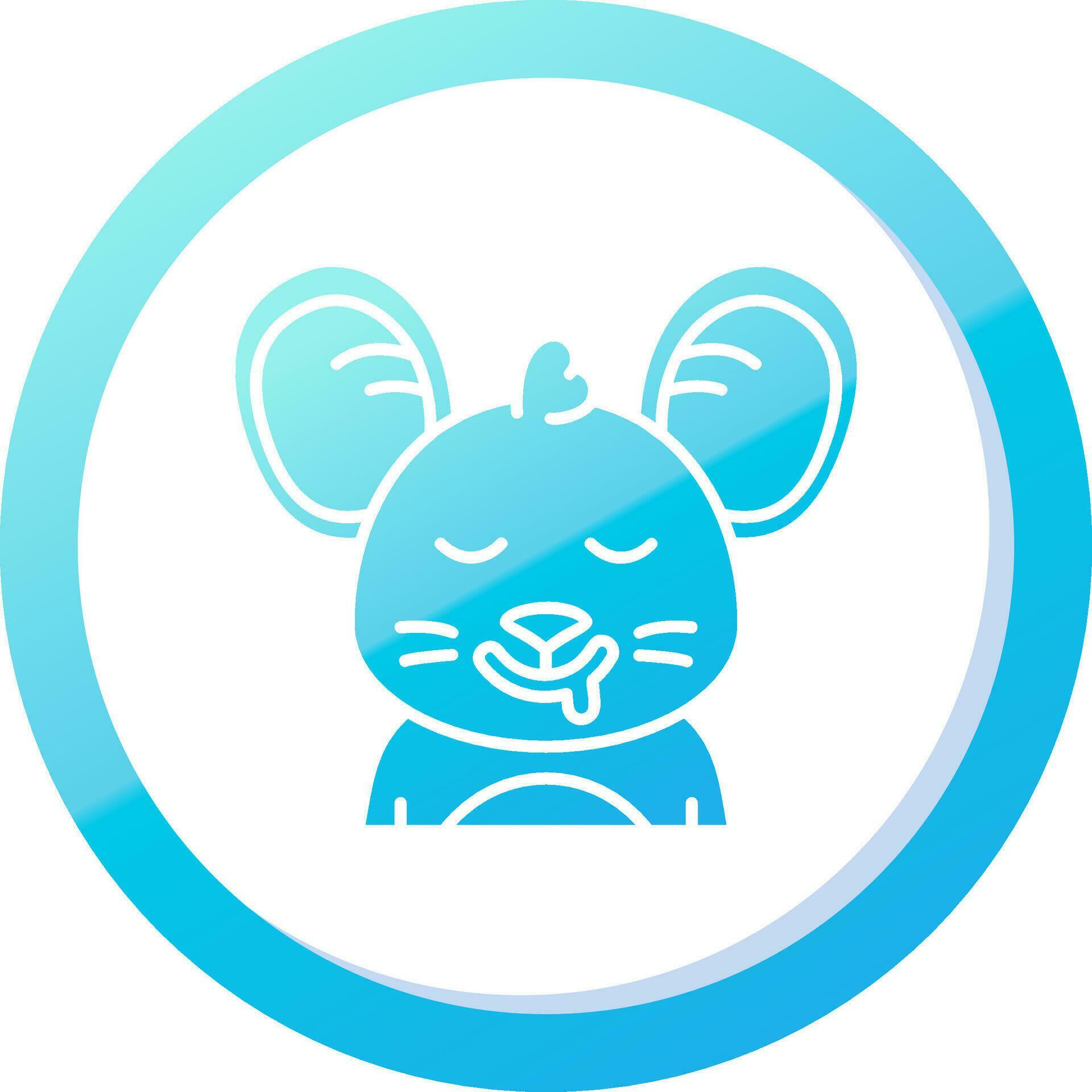 Drooling Solid Blue Gradient Icon 37084492 Vector Art at Vecteezy