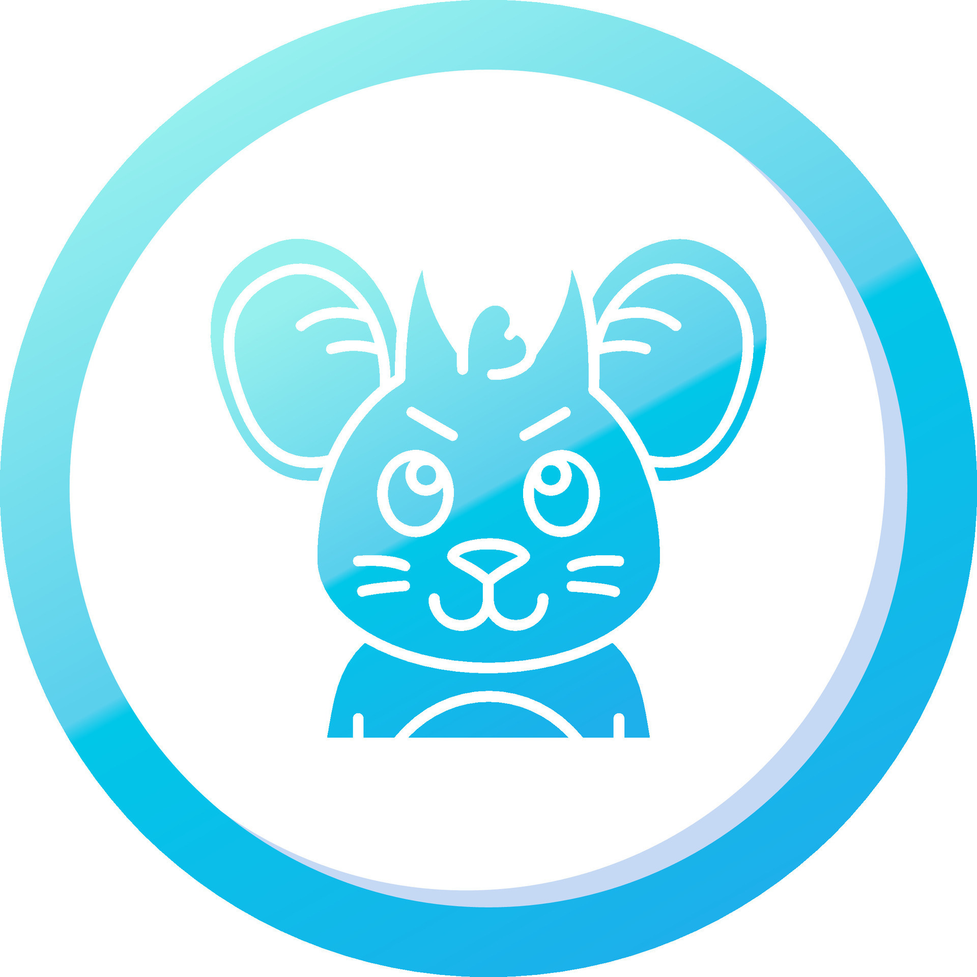 Demon Solid Blue Gradient Icon 37084493 Vector Art at Vecteezy