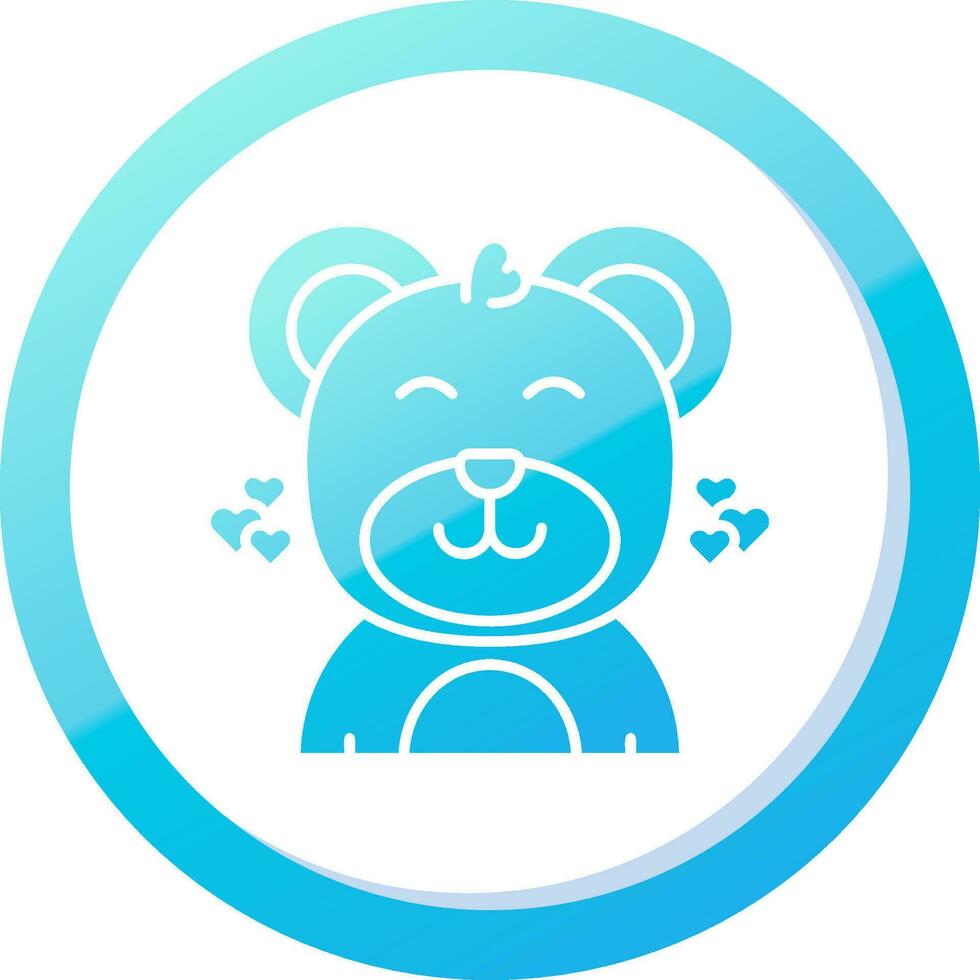 Love Solid Blue Gradient Icon vector