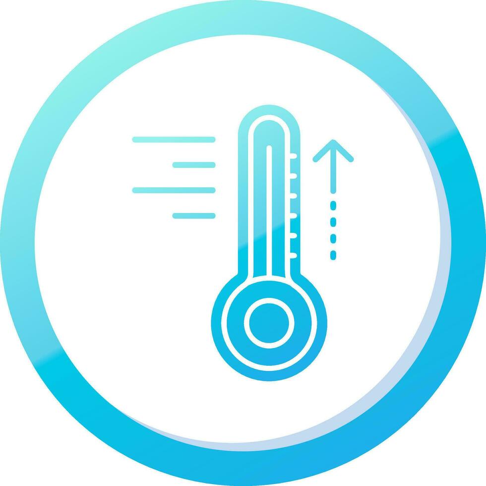 caliente sólido azul degradado icono vector