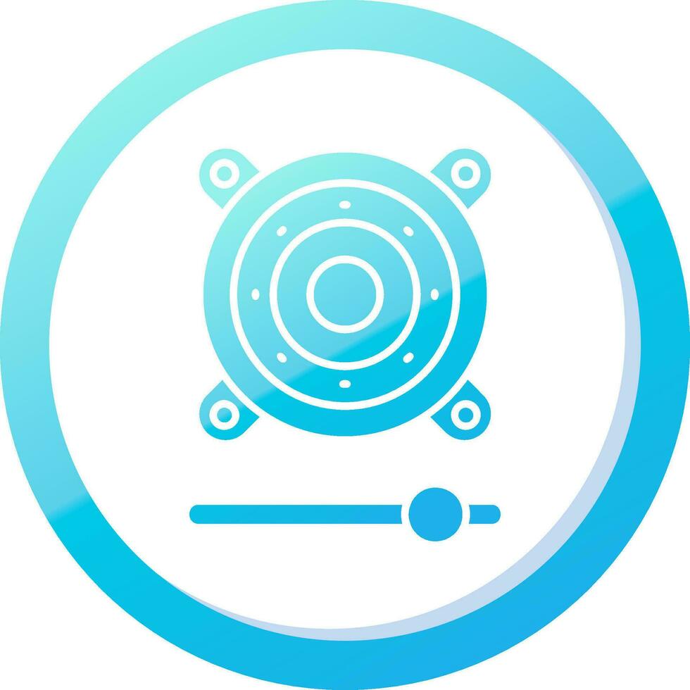 Speaker Solid Blue Gradient Icon vector