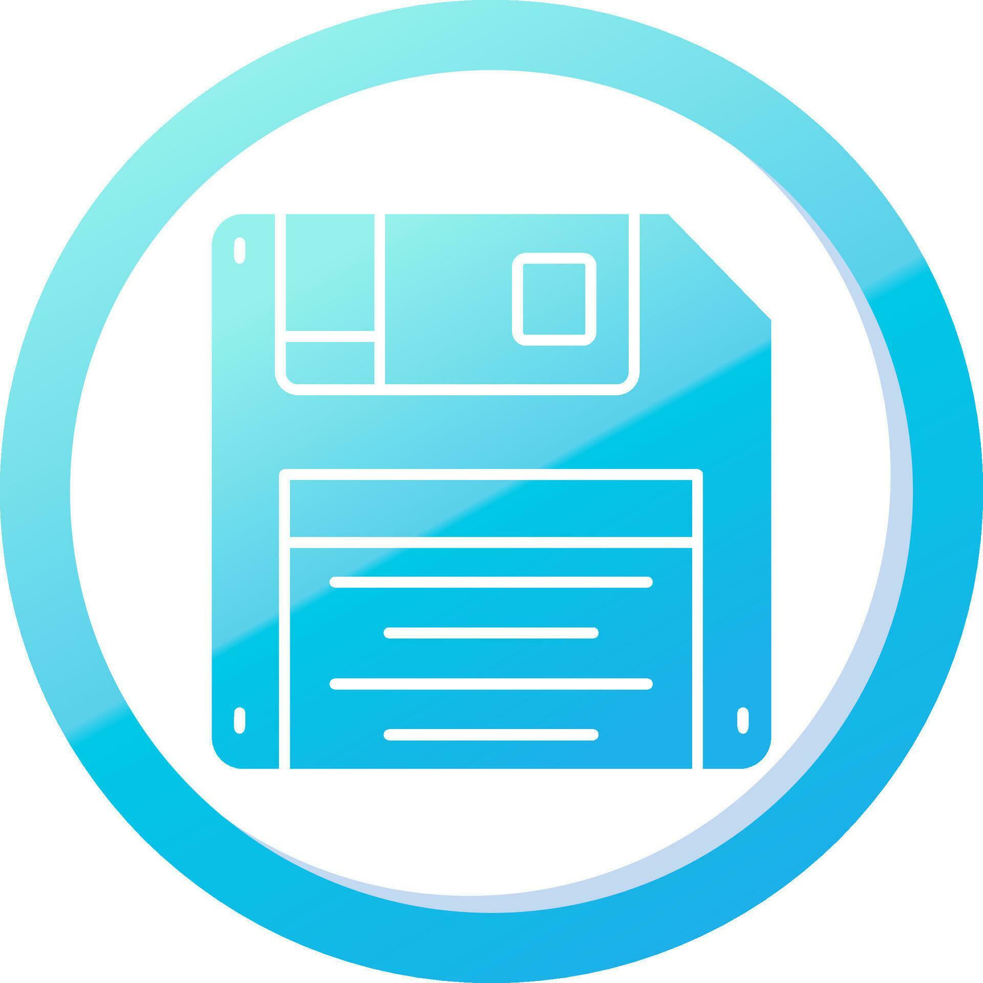 Floppy disk Solid Blue Gradient Icon 37084828 Vector Art at Vecteezy
